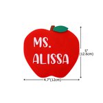 Personalized Apple Magnetic Marker Holder with Name Office Accessories Back To School Gift for Teacher