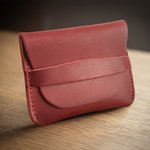 Personalised Minimal Crazy Horse Leather Wallet with Name Portable Accessories Travel Birthday Christmas Gift for Family Friends Colleagues