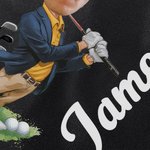 Personalized Golf Club Cartoon Character Face Photo Large Capacity Bag with Name Golf Accessories Birthday Christmas Gift for Golf Lovers