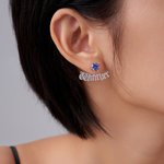 Boucles d'oreilles personnalisées en forme de coeur avec nom Cadeau d'anniversaire pour femmes