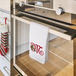 Personalisierte bestickt Weihnachten Monogramm 100% Baumwolle Küche Geschirrtuch Küche liefert Weihnachtsgeschenk für Familie Köche