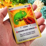 Personalised Cute Photo Glitter Classic Game Card with Protective Cover and Wooden Stand Birthday Anniversary Christmas Gift for Kids Pet Lovers