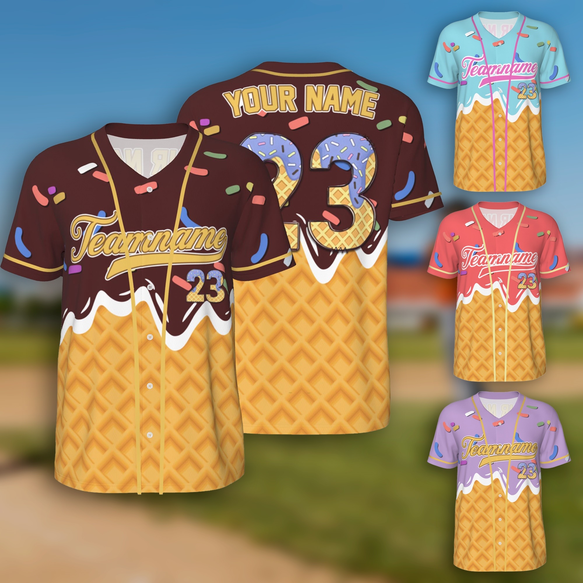 Maillot de baseball personnalisé avec nom et numéro Cadeau d'équipe pour joueurs de baseball