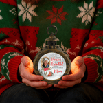 Personalized Photo Frame Design LED  Flameless Candle Ornament with Name Christmas Tree Decor Sympathy Memorial Gift for Loss of Loved One