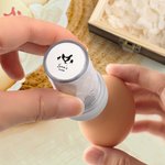 Personalised Hen Silhouette Egg Safe Egg Stamp with Name Food Grade Ink and Box Birthday Gift for Family Farmer Breeder