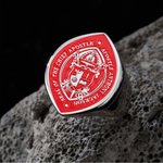 Personalized Episcopal Seal Design Bishop Ring with Text Apostolic Jewelry Pastoral Anniversary Gift for Clergy Apostle