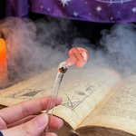 Personlig magisk häxdryck Handgjorda flaskomrörare med namn Uppsättning med 5 drinkdekorationer Halloween-festgåva för familj och vänner