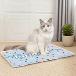 Personalized Cute Multicolor Polka Dot Soft Pet Bed Mat with Name Outdoor Activities Birthday Gift for Pet Owners Lovers