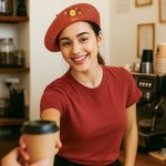 Personlig blommig broderad basker med namn perfekt födelsedags och årsdagspresent för kvinnor