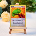 Personalised Cute Photo Glitter Classic Game Card with Protective Cover and Wooden Stand Birthday Anniversary Christmas Gift for Kids Pet Lovers