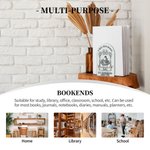 Personalized Retro Reading Girl Bookend with Name Birthday Back to School Gift for Bookworms