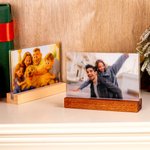 Personalised Polymer Clay Style Cartoon Photo Dynamic Grating Lenticular Photo Frame Christmas Birthday Memorial Gift for Family Friend