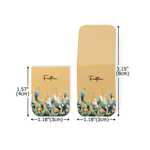 Personalized Watercolor Birth Flower Magnetic PU Leather Bookmark Clip with Name Reading Birthday Gift for Book Lovers Bookworms