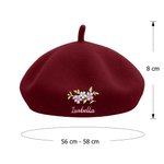 Personlig blommig broderad basker med namn perfekt födelsedags och årsdagspresent för kvinnor