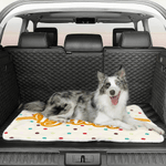 Personalized Cute Multicolor Polka Dot Soft Pet Bed Mat with Name Outdoor Activities Birthday Gift for Pet Owners Lovers