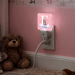 Personalized Cute Animal Star Name LED Plug-In Night Light with Light Sensor Room Decor Birthday Christmas Gift for Pet Lovers