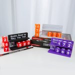 Personalised Multicolor 3D-Printed Flexible Counting Books Read Tracker with Name Bookshelf Decor Birthday Gift for Readers Bookworms