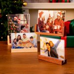Personalised Polymer Clay Style Cartoon Photo Dynamic Grating Lenticular Photo Frame Christmas Birthday Memorial Gift for Family Friend