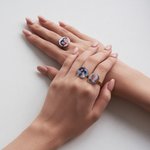 Personalised Photo Ring with Inner Band Name Engraving Memory Jewellery Daily Wear Birthday Memorial Gift for Family Couple Pet Owner