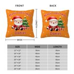 Funda de almohada personalizada con el nombre de Santa Claus Decoración del hogar Regalo de Navidad para la familia Niños