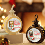 Personalized Photo Frame Design LED  Flameless Candle Ornament with Name Christmas Tree Decor Sympathy Memorial Gift for Loss of Loved One