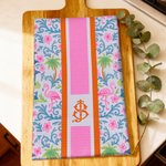 Personlig Chinoiserie Pagoda Mjuk superabsorberande våfflad kökshandduk med initialer Köksdekor Daglig användning Housewarming Present för värdinnor