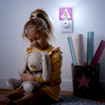 Personalized Cute Animal Star Name LED Plug-In Night Light with Light Sensor Room Decor Birthday Christmas Gift for Pet Lovers