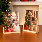 Personalised Polymer Clay Style Cartoon Photo Dynamic Grating Lenticular Photo Frame Christmas Birthday Memorial Gift for Family Friend