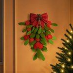 Calendario de Navidad personalizado con diseño de muérdago y música Tarjetas de películas y tarjetas de felicitación Decoración navideña de pared Regalo para parejas