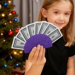 Personalized 3D Printed Convenient Multicolor Small Hands Card Holder with Name Family Game Birthday Gift for Children Card Lovers