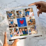 Personalised We Love You Nine-Grid Photos Square Acrylic Plaque Desk Decor Birthday Anniversary Christmas Gift for Family Friends
