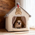 Personalisierter Hölzerner Baumschmuck mit Namensgravur auf Hundeknochen Wohndeko Weihnachtsgeschenk für Hundebesitzer