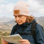 Personalised Comic Style Cartoon Character Soft Knitted Beanie Hat with Name Winter Accessory Birthday Gift for Men Women Family