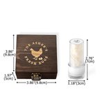Personalised Hen Silhouette Egg Safe Egg Stamp with Name Food Grade Ink and Box Birthday Gift for Family Farmer Breeder