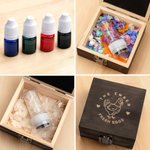 Personalised Hen Silhouette Egg Safe Egg Stamp with Name Food Grade Ink and Box Birthday Gift for Family Farmer Breeder