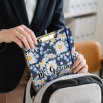 Personalized Floral A4 Clipboard with Name PP Inner Page and Notepad Office Supplies Birthday Gift for Teacher Student Office Staff