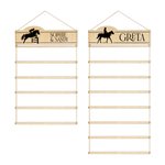 Personalised Horse Show Ribbon Badge  Holder with Text Equestrian Award Display Birthday Game Day Team Gift for Horse Rider Lover