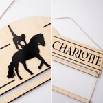 Personalised Horse Show Ribbon Badge  Holder with Text Equestrian Award Display Birthday Game Day Team Gift for Horse Rider Lover