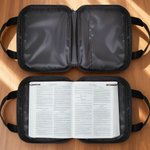Personalized Bible Verse Cartoon Character Bible Storage Bag Daily Use Thanksgiving Day Christening Gift for Christian Family Friends