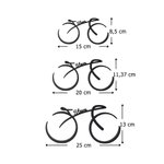 Gepersonaliseerd Minimalistisch 3D-geprint Fietsbeeldje met Naam Bureau Decoratie en Verjaardagscadeau voor Fietsliefhebbers en Heren