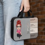Personalized Bible Verse Cartoon Character Bible Storage Bag Daily Use Thanksgiving Day Christening Gift for Christian Family Friends