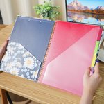 Personalized Floral A4 Clipboard with Name PP Inner Page and Notepad Office Supplies Birthday Gift for Teacher Student Office Staff