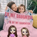 Personlig blommig tecknad karaktär mångfärgad mjuk kasta filt med namn heminredning jul födelsedagspresent för familj dotter