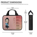 Personalized Bible Verse Cartoon Character Bible Storage Bag Daily Use Thanksgiving Day Christening Gift for Christian Family Friends