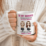 Personalized Cartoon Character 11 oz 15 oz Ceramic Coffee Mug with Names Daily Use Birthday Gift for Daughter