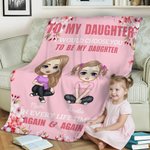 Personlig blommig tecknad karaktär mångfärgad mjuk kasta filt med namn heminredning jul födelsedagspresent för familj dotter