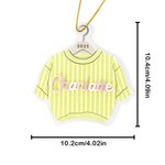 Personalized Chunky Knit Sweater Acrylic Ornament with Name and Birth Information Home Tree Decor Baby's 1st Christmas Gift for New Baby New Parent