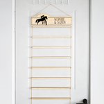 Personalised Horse Show Ribbon Badge  Holder with Text Equestrian Award Display Birthday Game Day Team Gift for Horse Rider Lover