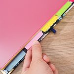 Personalized Floral A4 Clipboard with Name PP Inner Page and Notepad Office Supplies Birthday Gift for Teacher Student Office Staff