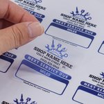 Pegatinas personalizadas multicolores para el parabrisas con el nombre de la empresa del coche Etiquetas transparentes para el próximo servicio Regalo diario para el cliente de la empresa del coche